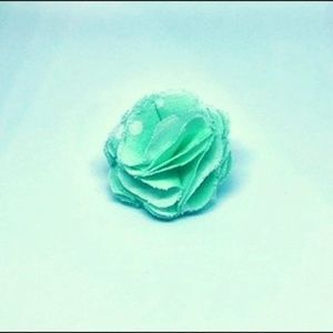 Mint Green Flower Lapel Pin